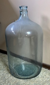 lot 228 image: Vintage Large Glass Water Bottle