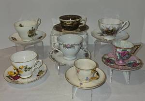 lot 46 image: Selection of Seven Cup & Saucer Sets