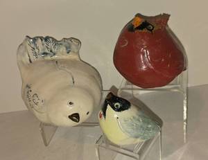 lot 49 image: Three Signed Pottery Birds