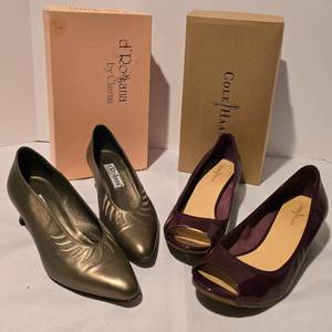 lot 395 image: Two Pairs of Womens Dress Shoes