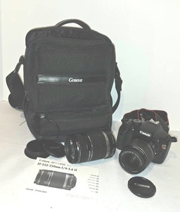 lot 399 image: Canon Digital EF-S Camera with Canon 18-55 Lens and Canon EF-S 55-250mm, F4-5.6 IS ZOOM lens