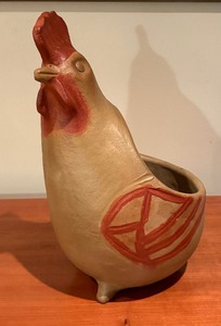 lot 270 image: Charming Vintage Chicken Planter