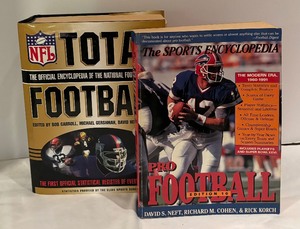 lot 302 image: Total Football and Pro Football The Sports Encyclopedia Books