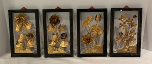 lot 324 image: Vintage Metal Floral Decorative Wall Hanging