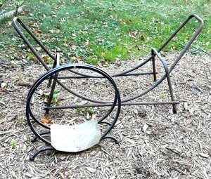 lot 372 image: Two Outdoor Firewood Holders