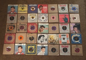 lot 413 image: Vintage 45 Records by Eddie Fisher, Frankie Avalon, Cubby Checker and More