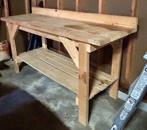 lot 358 image: Wooden Workbench