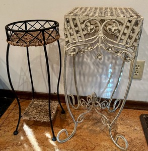 lot 117 image: Two Metal Plant Stands