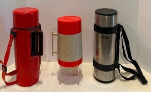 lot 212 image: Vintage Hot and Cold Food and Beverage Travel Containers