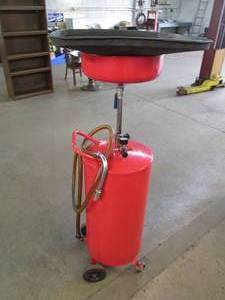 lot 5 image: Portable Air operated drain oil con...