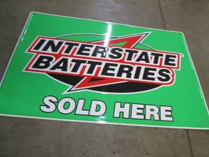 lot 35 image: 36in24in Tin Interstate Battery A...