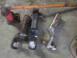 lot 84 image: Trio of receiver hitches with 2in b...