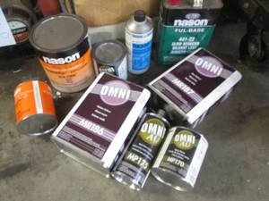 lot 93 image: Box of Assorted automotive paint, p...