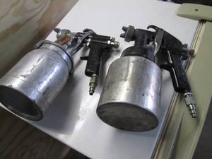 lot 110 image: Pair of paint spray guns...