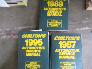 lot 139 image: (3) Chilton automotive service manu...