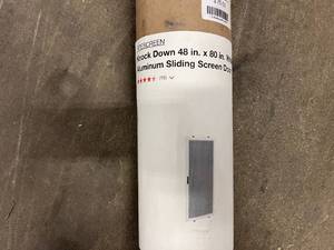lot 7 image: Knock Down 48 x 80 Aluminum Sliding Screen Door