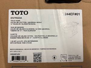 lot 16 image: TOTO Universal Height Toilet Bowl
