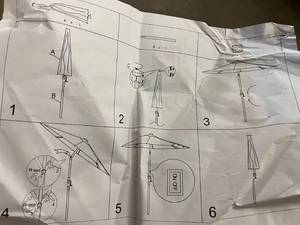 lot 18 image: 11ft Outdoor Umbrella