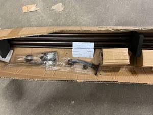 lot 20 image: Double Curtain Rods - Antique Bronze
