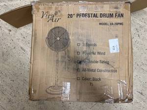 lot 33 image: VieAir 20 Pedestal Drum Fan