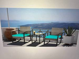 lot 44 image: 3 Piece Outdoor Patio Set