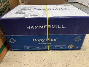 lot 48 image: 4000 Sheets of Hammermill Copy Paper