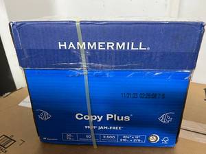 lot 51 image: 2500 Sheets of Hammermill Copy Paper