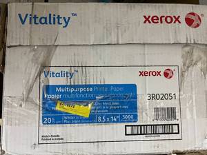 lot 55 image: 5000 Sheets of Vitality Printer Paper - 8.5 x 14