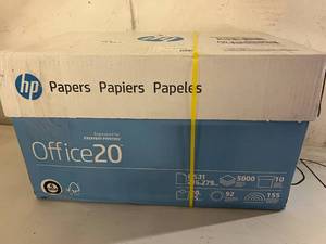 lot 72 image: 5000 Sheets of HP Printer Paper