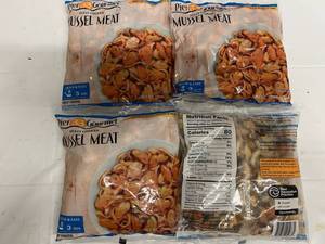 C. 4x 16oz Fully Cooked Mussel Meat