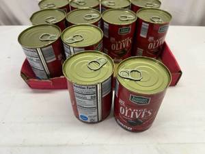 12x Tuscan Garden Large Black Olives-Pitted