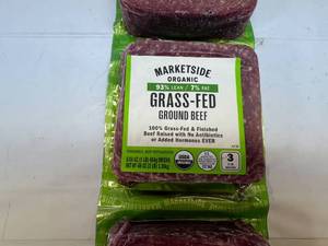 B. 3x 1lb Grass-Fed Ground Beef 93%7%