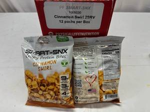 JJ.12 x 2oz PF Smart-SNX Protein Bites-Cinnamon Swirl