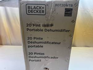 20 pint Portable Dehumdidfier-Black & Decker