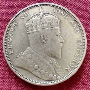lot 2 image: 1904 Straits Settlements Silver One Dollar Coin