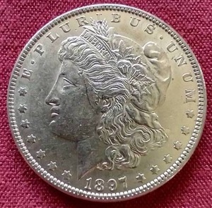 lot 3 image: Nice 1897 Morgan Dollar