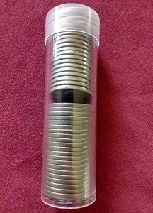 lot 9 image: Roll of Buffalo Nickels