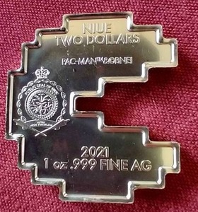 lot 14 image: 2021 Niue Officially Licensed Pac-Man 1 Oz. Silver Coin