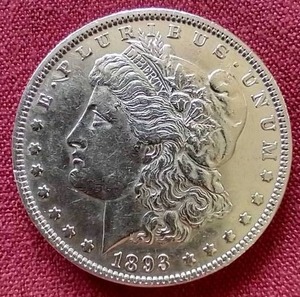 lot 17 image: 1893 Morgan Dollar - KEY DATE