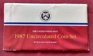 lot 20 image: 1987 U.S. Mint Uncirculated Set