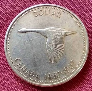 lot 39 image: 1967 Canadian Silver Dollar