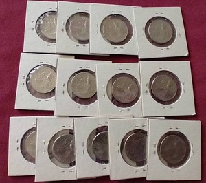 lot 47 image: (13) Bicentennial Quarters