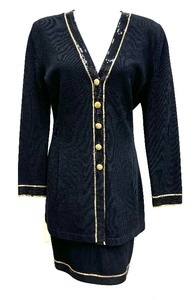 lot 154 image: St John Evening by Marie Gray Knit Top and Skirt Set
