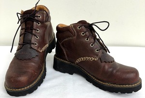 lot 108 image: Ariat Womens Canyon Lace Up Brown Leather Western Work Boots