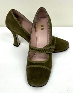 lot 165A image: Sage Green Suede Pumps by BP