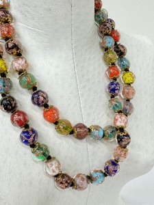 lot 216 image: Venetian Goldstone Bohemian Beaded Necklace