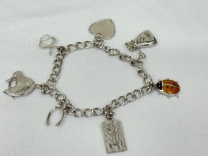 lot 204A image: Sterling Silver Charm Bracelet