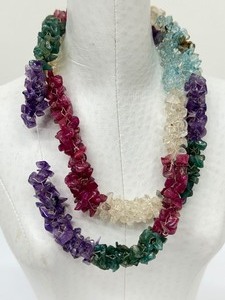 lot 165B image: Multi Strand Colorful Beaded Necklace