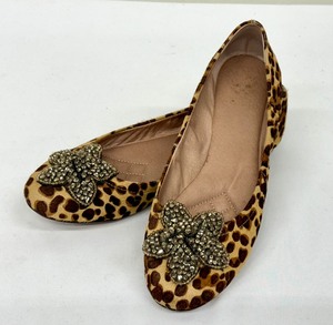 lot 148 image: Vince Camuto Leopard Print Flats with Rhinestone Embellishments