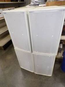 lot 33 image: 4 Large White Speakers Community Model # CPL42-94W